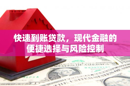 洛阳快速到账贷款，现代金融的便捷选择与风险控制
