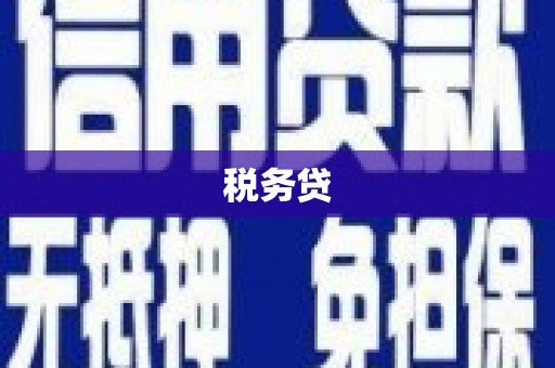 洛阳税务贷