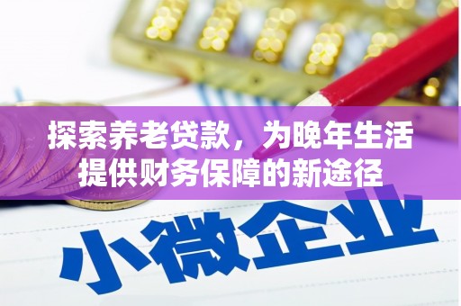 洛阳探索养老贷款，为晚年生活提供财务保障的新途径
