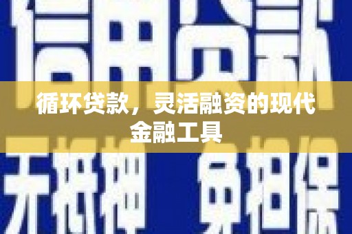 洛阳循环贷款，灵活融资的现代金融工具