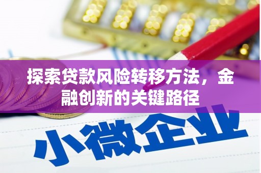 洛阳探索贷款风险转移方法，金融创新的关键路径