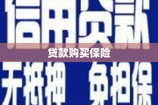 洛阳贷款购买保险