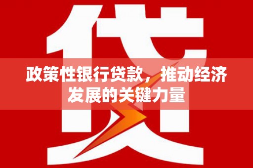 洛阳政策性银行贷款，推动经济发展的关键力量