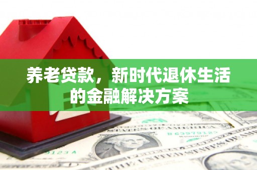 洛阳养老贷款，新时代退休生活的金融解决方案