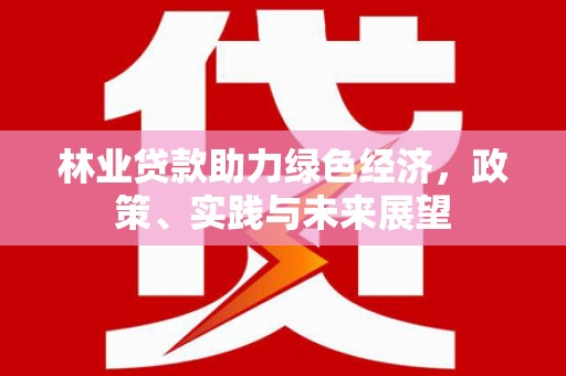 洛阳林业贷款助力绿色经济，政策、实践与未来展望